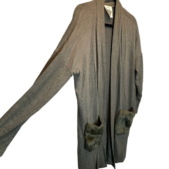 Fantastic Fawn Open Front Olive Green Cardigan Small - Picture 2 of 6